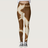 Populaire Koe Faux Leather Elegant Collectie Leggings (Voorkant)