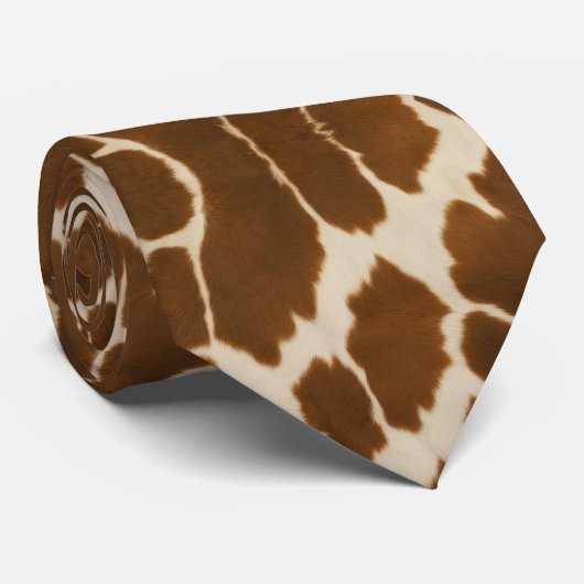 Populaire Koe Faux Leather Elegant Collectie Stropdas (Opgerold)