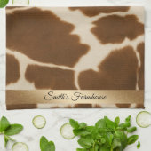 Populaire Koe Faux Leather Elegant Collectie Theedoek (Gevouwen)