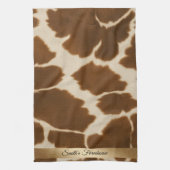 Populaire Koe Faux Leather Elegant Collectie Theedoek (Verticaal)