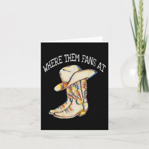 Populaire Line Dance Song met Cowboy Pet &amp; Boo Kaart