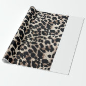 Populaire luipaard print wrapping papier (Uitgerold)