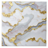 Populaire marmeren agaat wit goud Collectie Tegeltje (Voorkant)