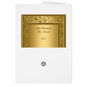 Populaire Menu Kiddush, Brunch, Bat Bar Mitswa (Achterkant)