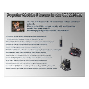 Populaire mobiele telefoons in het Verenigd Konink Foto Afdruk