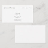 Populaire Moderne Eenvoudige Sjabloon Chic Profess Visitekaartje (Voorkant / Achterkant)