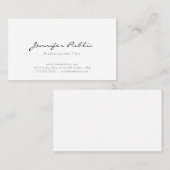 Populaire moderne legante minimalistische Sjabloon Visitekaartje (Voorkant / Achterkant)