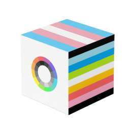 Populaire MOGAI/LGBT/Queer Pride Flag Photo Cube Kubus