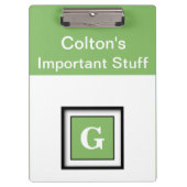 Populaire monochromatische Dollar Bill Klembord (Voorkant)