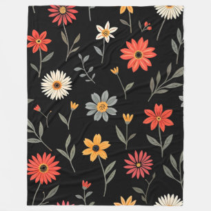 Populaire  Mooie Bloemen Collectie Fleece Deken