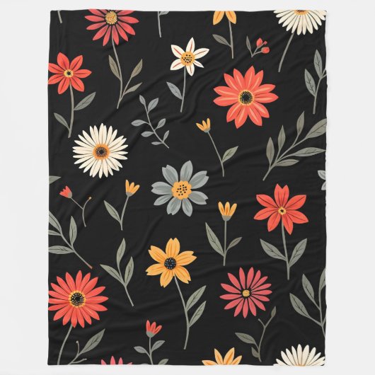 Populaire Mooie Bloemen Collectie Fleece Deken (Voorkant)