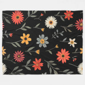 Populaire Mooie Bloemen Collectie Fleece Deken (Voorkant (Horizontaal))