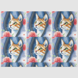 Populaire Mooie Schattigee Waterverf Kat Collectie Tissuepapier