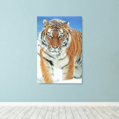 Populaire Natuur van het wintergordijngebergte in  Canvas Afdruk (Insitu (Houten vloer))