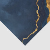 Populaire Navy Blue Gold Marble Collectie Tissuepapier (Detail)
