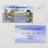 Populaire paarden Visitekaartje (Voorkant / Achterkant)