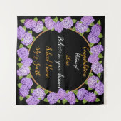 Populaire Paarse flora past tapijt aan Wandkleed (Voorkant (horizontaal))