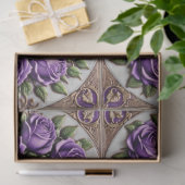 Populaire Paarse Rozen Mooi Collectie Tissuepapier (Geschenk)