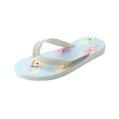 Populaire partij in regenboogkleuren kinder teenslippers (Schuin)
