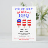 Populaire partij Rood, Wit en BBQ Kaart (Staand voorkant)