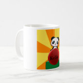 Populaire persoonlijke Panda-Beer Mok Gift Lover (Voorkant links)