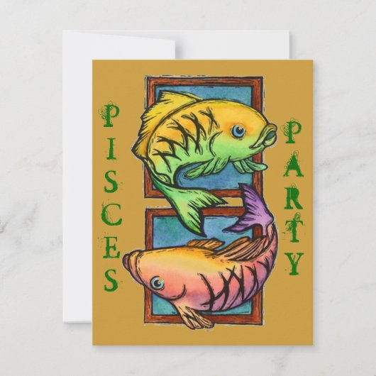 POPULAIRE PISCES PARTIJEN BIEDDAGVERZOEK KAART (Voorkant)