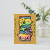 POPULAIRE PISCES PARTIJEN BIEDDAGVERZOEK KAART (Staand voorkant)