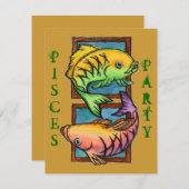 POPULAIRE PISCES PARTIJEN BIEDDAGVERZOEK KAART (Voorkant / Achterkant)