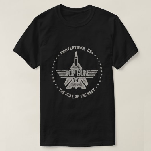 Populaire Pistool Fightertown USA Cirkel T-shirt (Design voorkant)