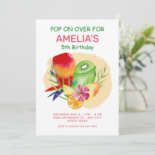 Populaire Pop op uitnodiging van meer dan een verj (Staand voorkant)