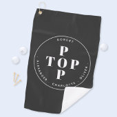 Populaire Pop vader vader persoonlijke familienaam Golfhanddoek