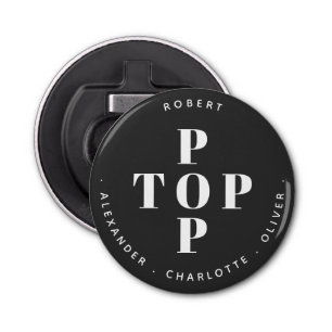 Populaire Pop vader vader persoonlijke familiename Button Flesopener
