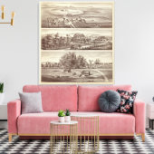 Populaire rangen canvas afdruk (Insitu (Woonkamer))