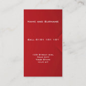 Populaire rode envelop Visitekaartjes (Achterkant)