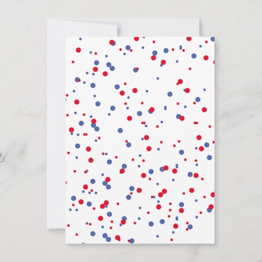 Populaire rode, witte en blauwe patriotticus op 4 kaart (Achterkant)