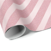 Populaire Roos Gouden Glitter Look Sjabloon Elegan Cadeaupapier (Rol Hoek)