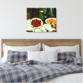 Populaire schilderij van Paul Cezanne, Kersen Canvas Afdruk (Insitu (Slaapkamer))