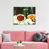 Populaire schilderij van Paul Cezanne, Kersen Canvas Afdruk (Insitu (Woonkamer))