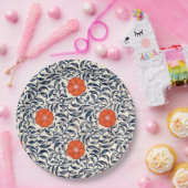 Populaire sierbloemen patroon papieren bordje (Feest)