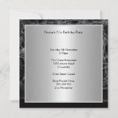 Populaire Smoke Black Party Uitnodiging save the d (Achterkant)