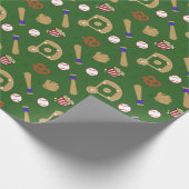Populaire sporten Honkbal Cadeaupapier (Hoek)
