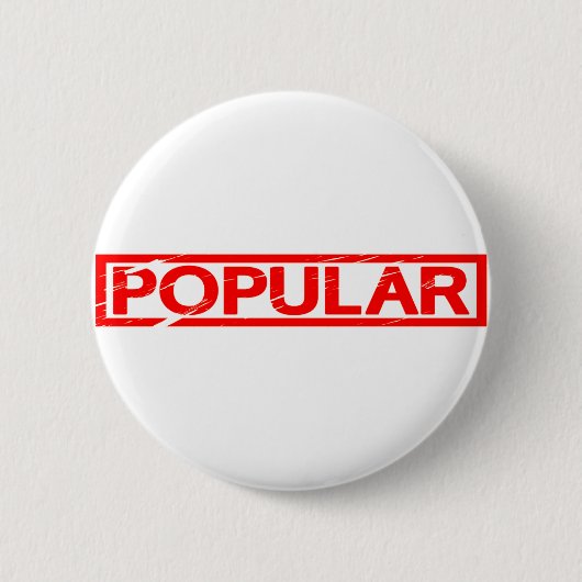 Populaire stempel ronde button 5,7 cm (Voorkant)