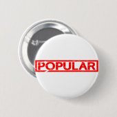 Populaire stempel ronde button 5,7 cm (Voorkant /achterkant)