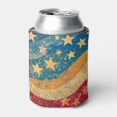 Populaire sterren en strepen blikjeskoeler (Blikje Voorkant)