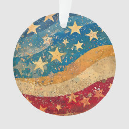 Populaire sterren en strepen ornament