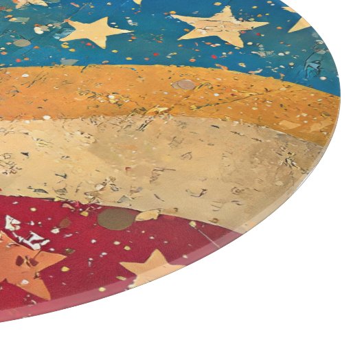 Populaire sterren en strepen snijplank (Hoek)