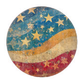 Populaire sterren en strepen snijplank (Voorkant)