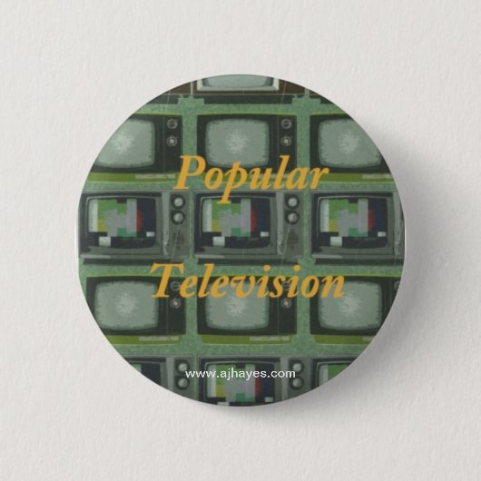 Populaire televisie-Button Ronde Button 5,7 Cm (Voorkant)