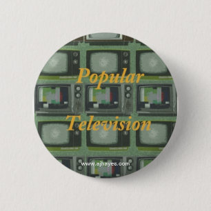 Populaire televisie-Button Ronde Button 5,7 Cm