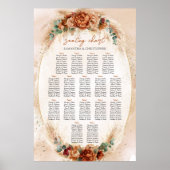 Populaire terracotta bordeaux bloemeneucalyptus sa poster (Voorkant)